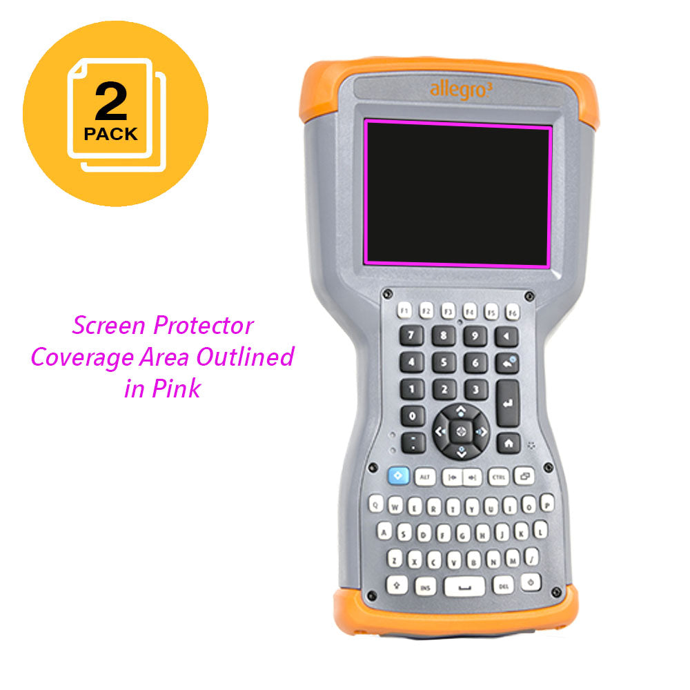 Screen Protector for Juniper Systems Allegro 3, (Screen Protector by JAVOedge) - Ultra Clear (2 Pack) Defensive Armor Against Scratches