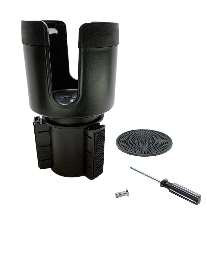 JE Car Cup Holder Expander Adapter with Adjustable Base, Fits Most Bottles up to 3.8 Inch - Hydro Flasks Large 32/40oz, Yeti, "