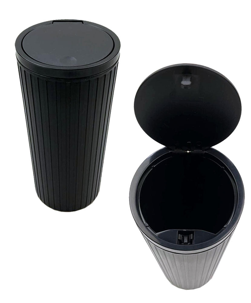 JAVOedge Car Trash Can Storage with Push Open Lid (2 PACK) Design to Fit Existing Car Cup Holders