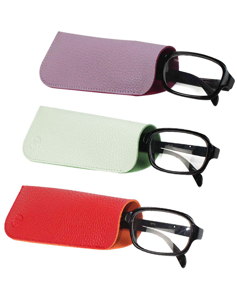 JAVOedge (5 PACK / 3 PACK) 2 Tone Style Soft Pouch Eyeglass Storage Case w/ Microfiber Eyeglasses Cloth (Mix Colors Set)