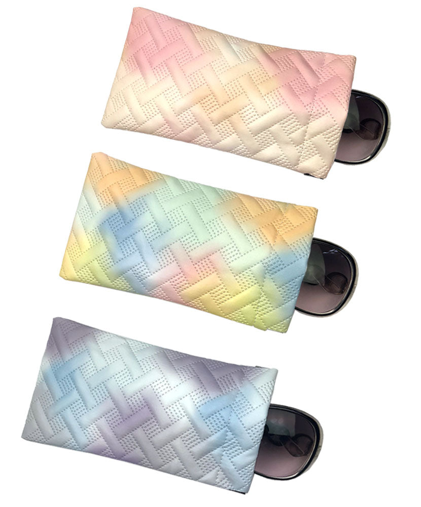 JAVOedge 3 PACK, Large Multi Soft Squeezable Slip In Eyeglass Pouch Case W/ Micro Cloth for Travel Sunglass & Eyeglass