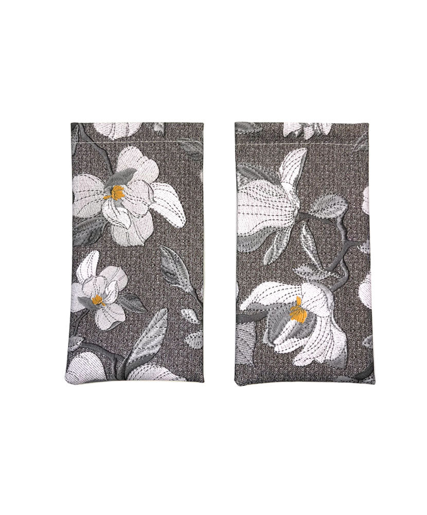 Gray Floral - 2 Packs