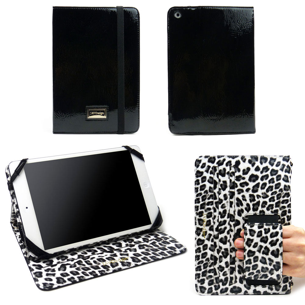 JAVOedge Bold Leopard Folio Case for the Apple iPad Mini (Black)