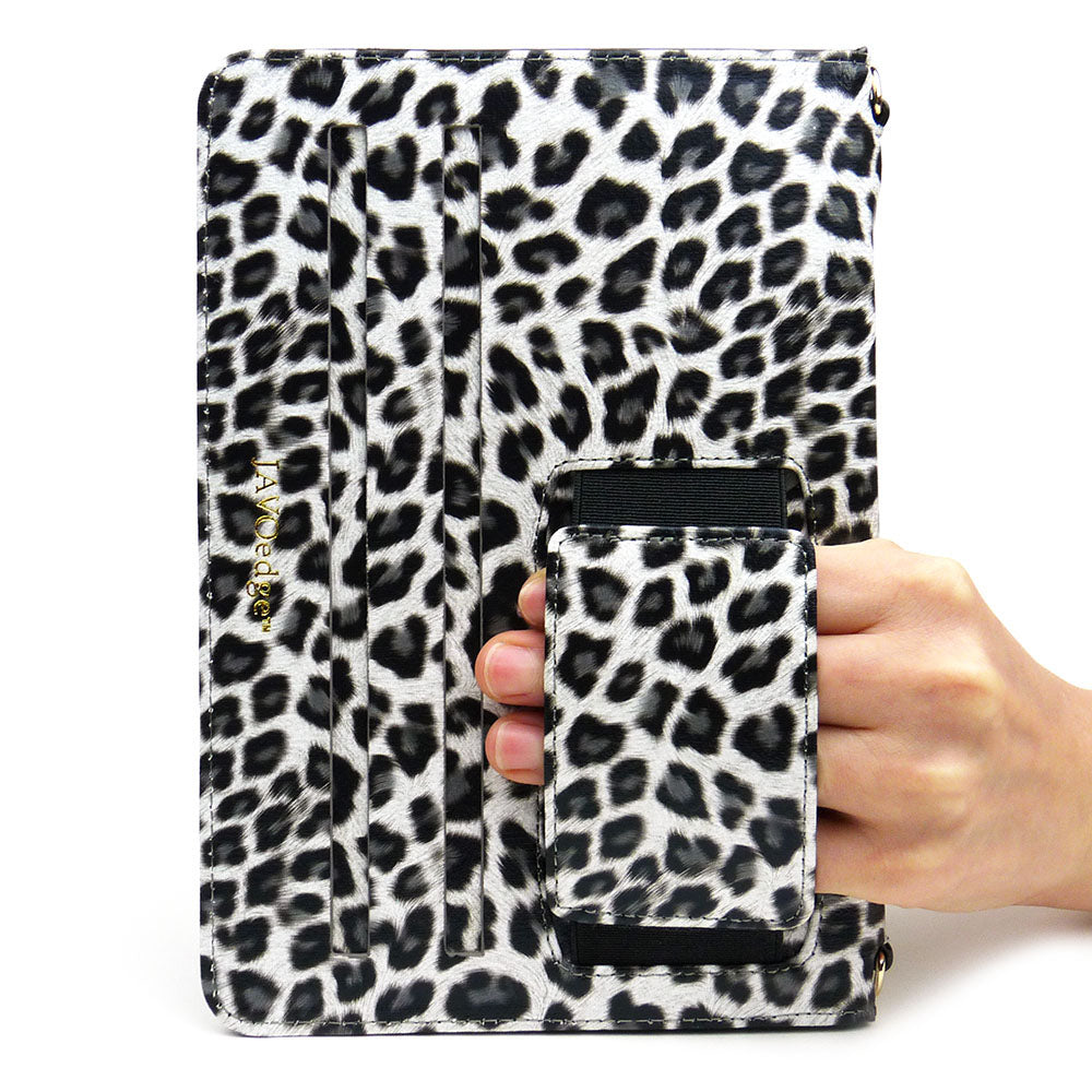 JAVOedge Bold Leopard Folio Case for the Apple iPad Mini (Black)