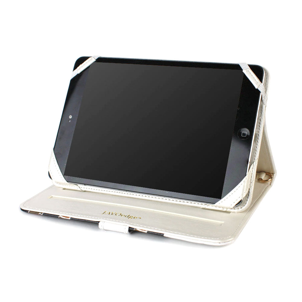 JAVOedge Quilted Dachshund Folio Case for the Apple iPad Mini (Black)