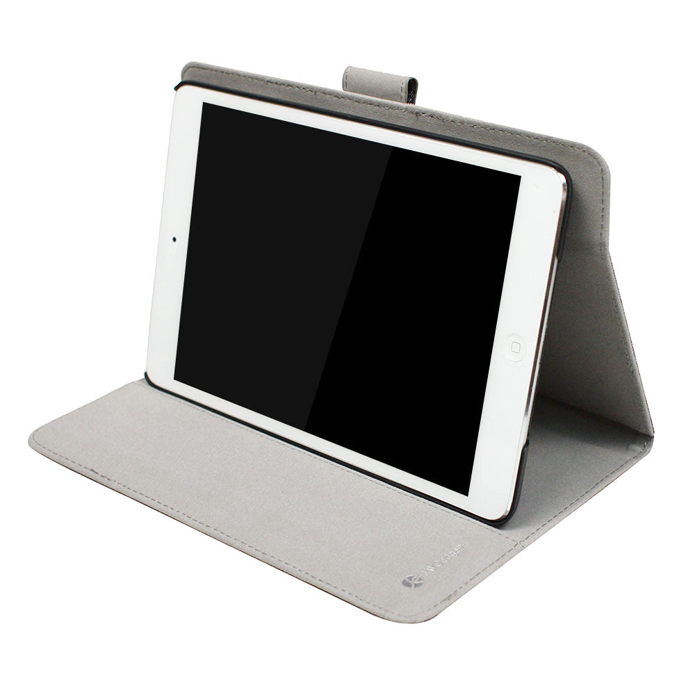 JAVOedge Classic Stripe Folio Case for the Apple iPad Mini 3 (Grey)