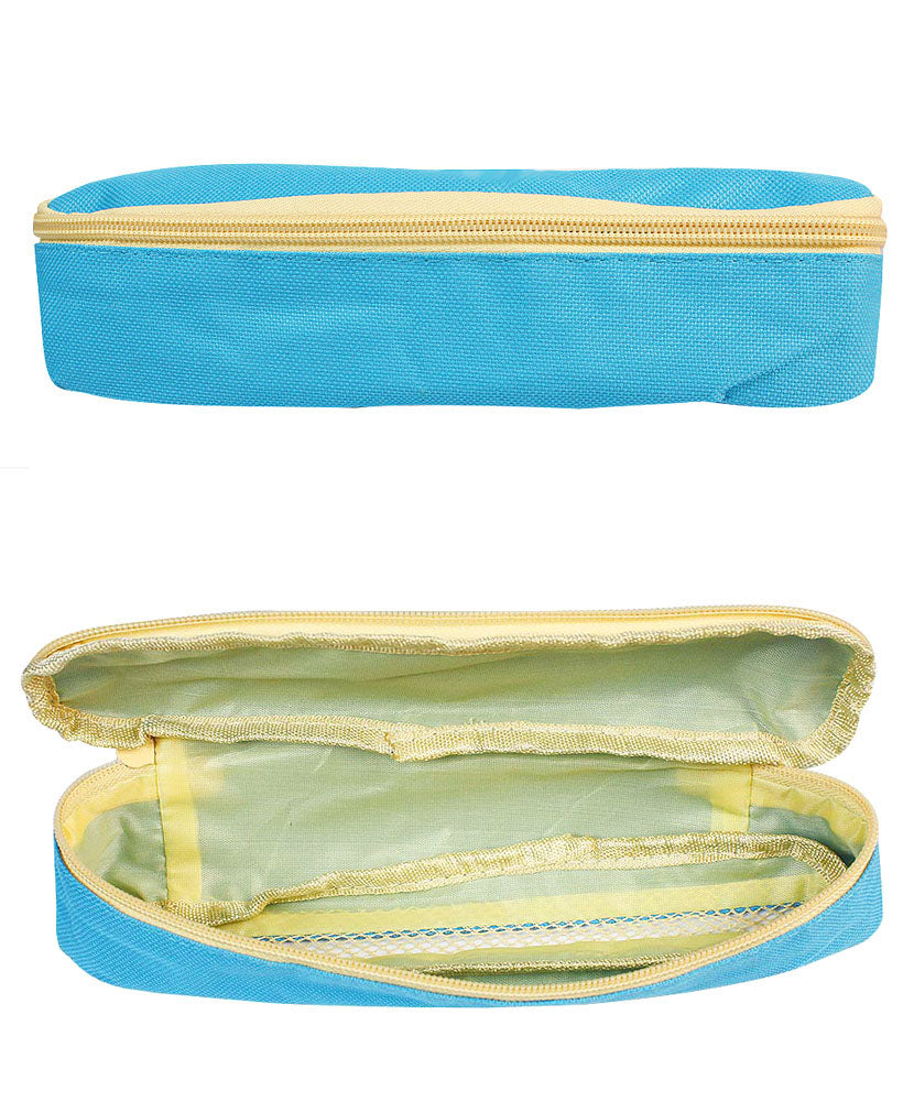 Hanging Roll up Toiletry Holder with Multiple Detachable Compartments (Blue)