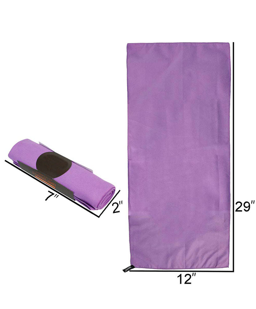 JAVOedge Compact Roll Up Travel Wash Cloth / Towel (15.7"x29.5")