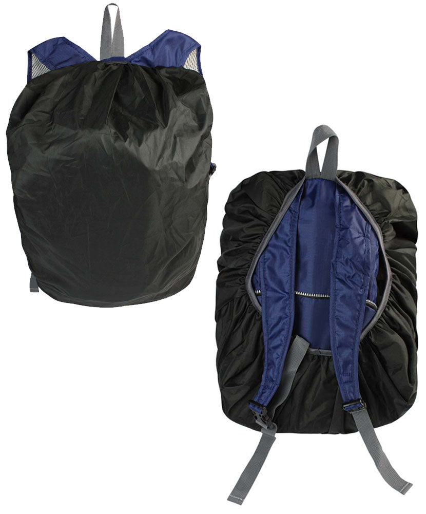 JAVOedge Black Backpack Cover for Protecting Contents for Travel, Hiking, Camping, Outdoors