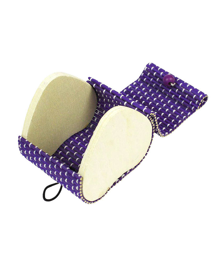 JAVOedge Rounded Small Bamboo Travel Jewelry Box