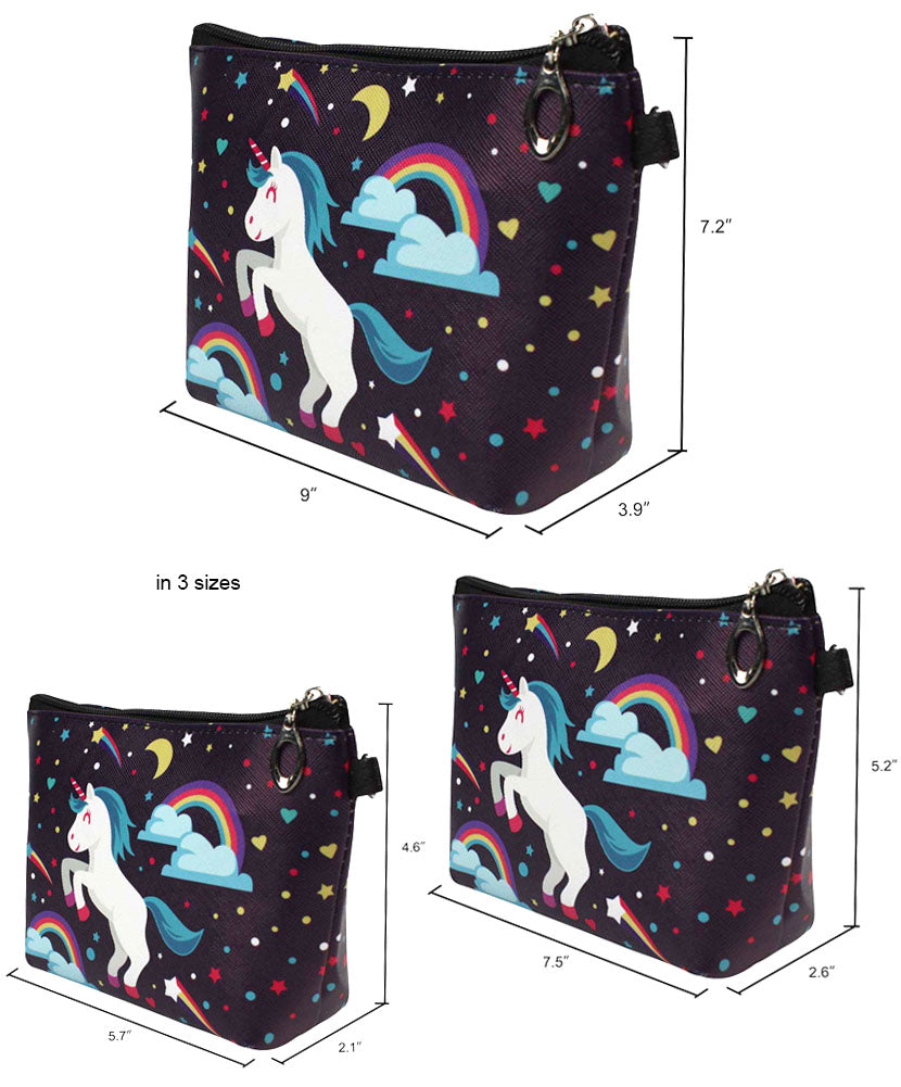 3 PCS SET Unicorn Bag + 7 PCS Unicorn Brush Set