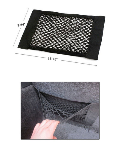 [2 PACK], JAVOedge ABS Plastic Frame with Stretchable Mesh Net, Screws Included for Secure Fit in Auto, RV, Home, Marine