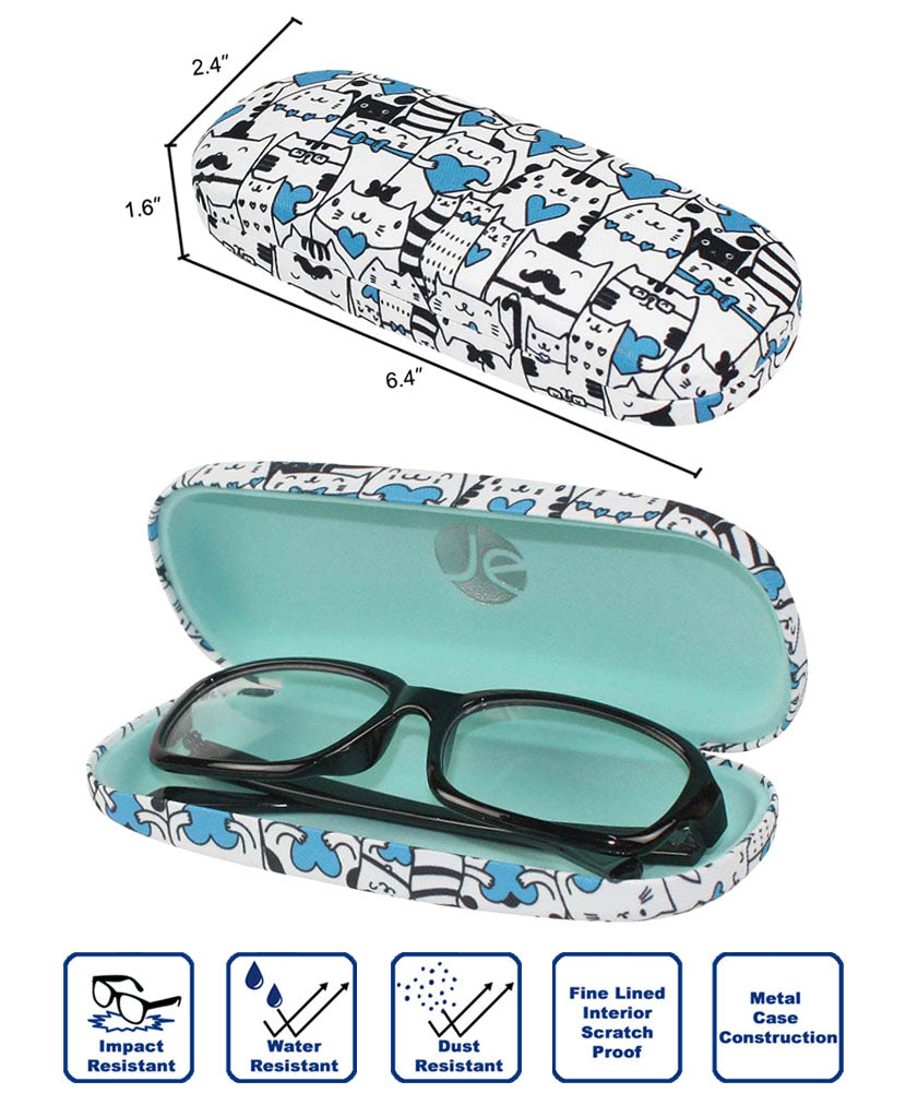 Yesbay Eyewear Case Exquisite Pattern Rust-proof Metal Cute Cartoon Eyeglass Case Reading Glasses Box Home Supplies, Size: One Size
