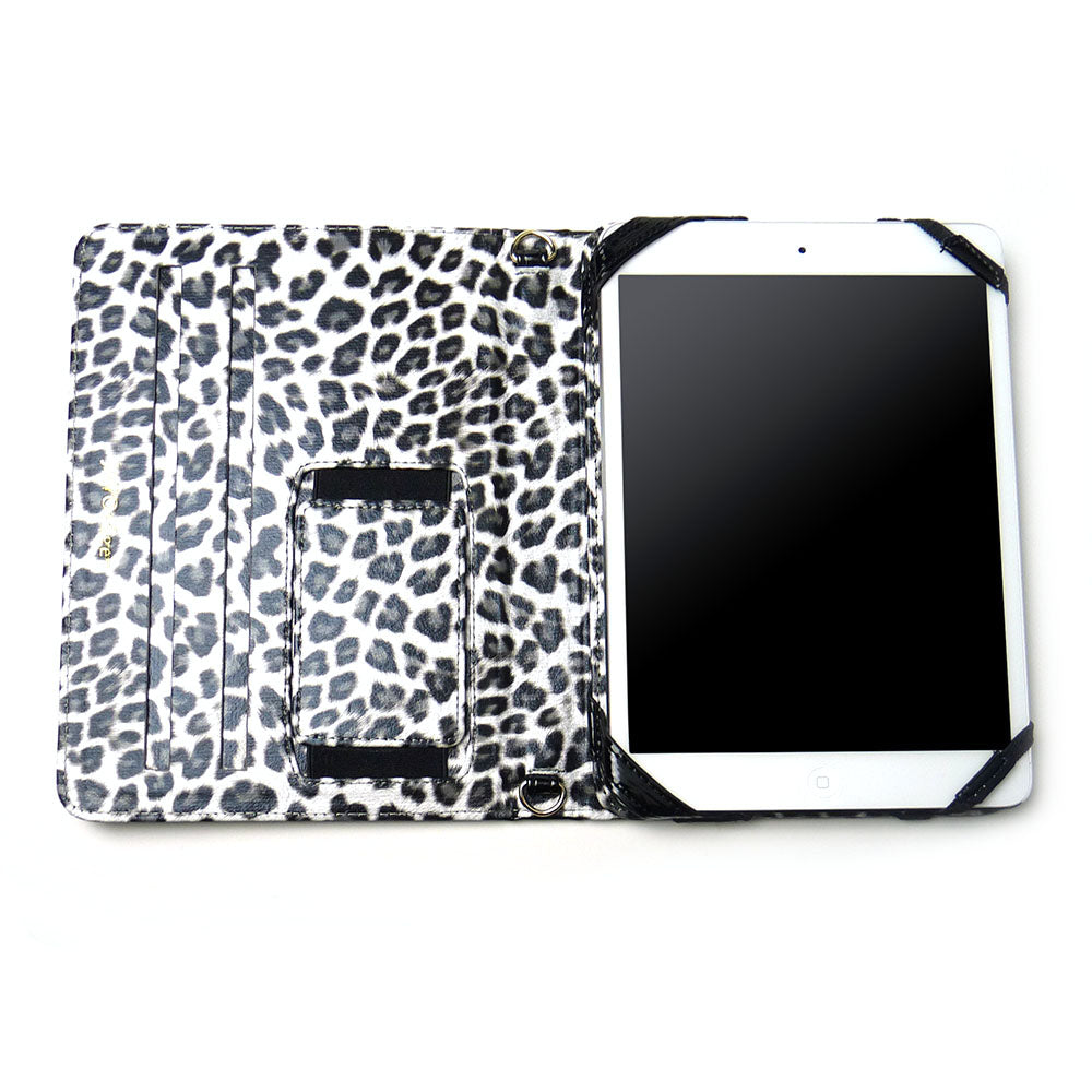 JAVOedge Bold Leopard Folio Case for the Apple iPad Mini (Black)