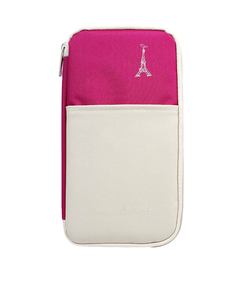 JAVOedge Eiffel Tower Pattern Zipper Travel Organizer with