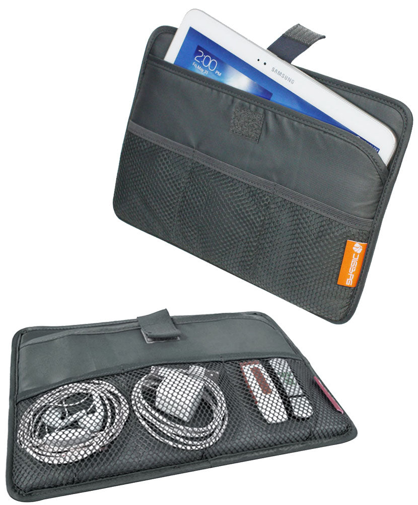 Sleeve Case Travel Organizer / Storage Bag for Tablets and eReaders (Grey)