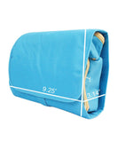 Hanging Roll up Toiletry Holder with Multiple Detachable Compartments (Blue)