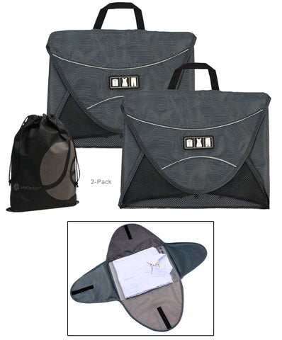 JAVOedge Beige Owl Pattern Lightweight Fabric Drawstring Bag for Packing, Storage, Undergarments