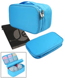JAVOedge Collapsing Double Sided Cosmetic Tolietry Holder, Mesh Pockets, Zipper and Drawstring Storage Bag